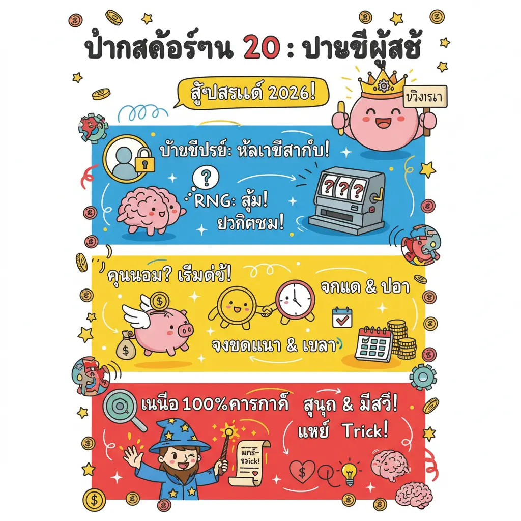 วิธี ปั่นสล็อตทุน 20 - บัญชีผู้ใช้